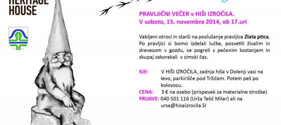 Pravljični večer v Hiši izročila